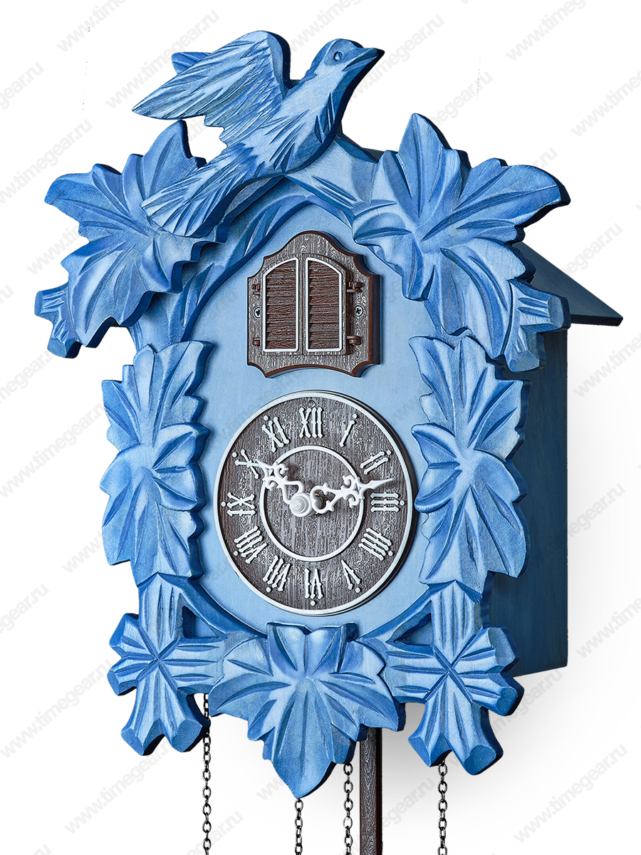 Часы с кукушкой 6022-bright blue. Фото №3