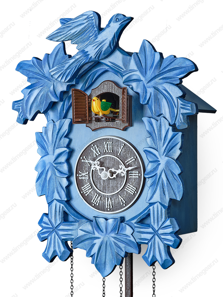 Часы с кукушкой 6022-bright blue. Фото №4