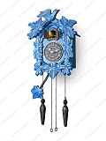 Часы с кукушкой 6022-bright blue